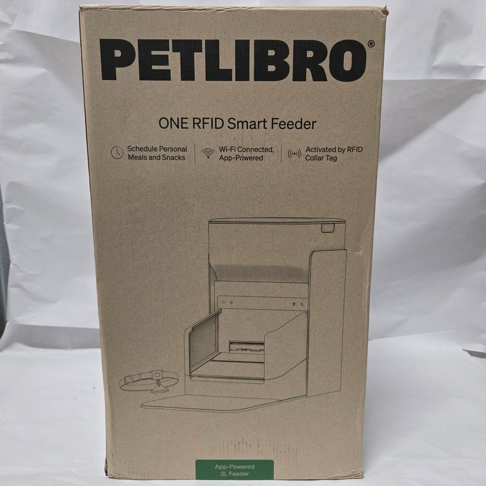 PETLIBRO ONE RFID Smart Feeder Black 3L App-Powered Automatic Pet Feeder PLAF301